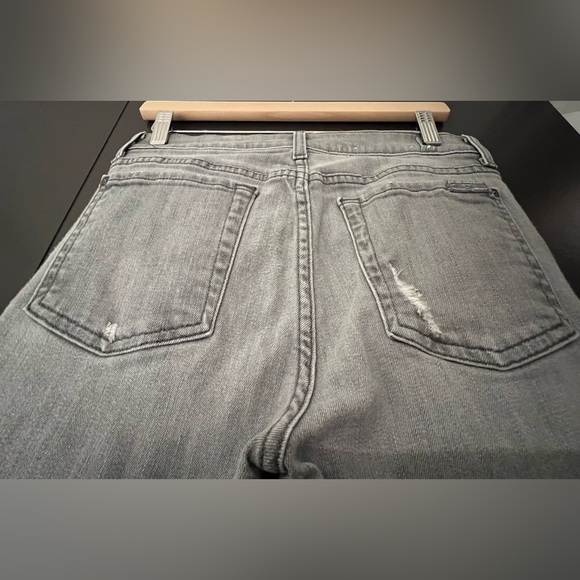 7 For All Mankind The Ankle Skinny Jeans Gray Distressed Size 28 - Picture 11 of 11